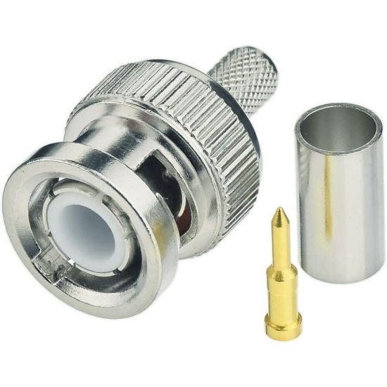 Immagine di Connettore BNC Maschio a Crimpare per Cavo RG58
