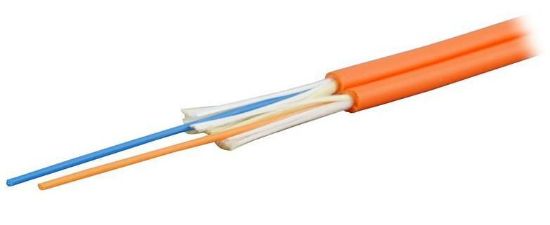 Immagine di Cavo Zip Cord 2 Fibre Multimodale 50/125 OM2 2.9x5.8 mm Arancione