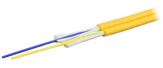 Immagine di Cavo Zip Cord 2 Fibre Monomodale 9/125 OS2 2.9x5.8 mm Giallo